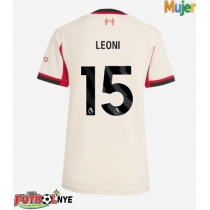 Camiseta Liverpool Giovanni Leoni #15 Visitante Equipación para mujer 2025-26 manga corta